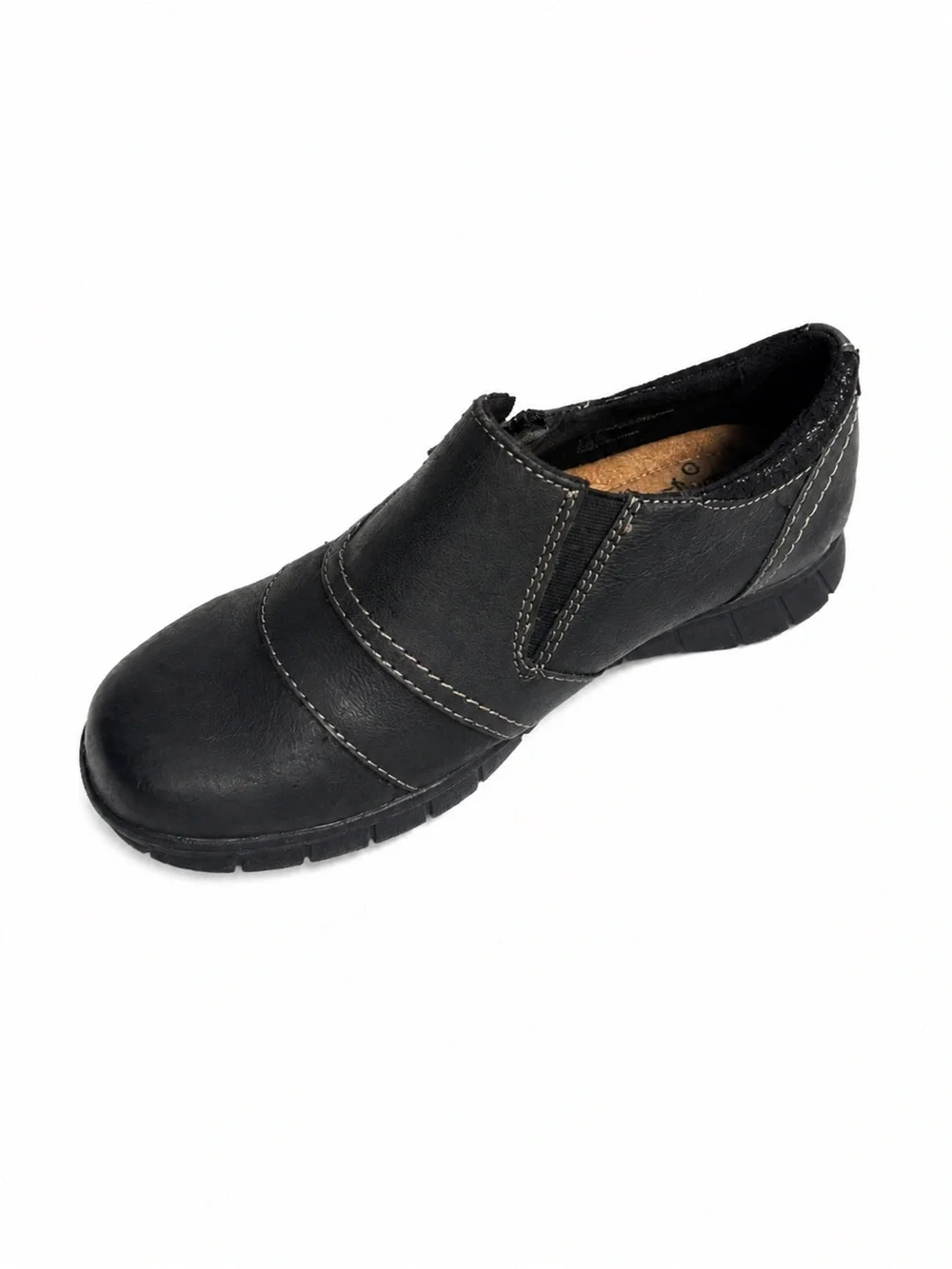 Earth Origins Nila Loafers 6.5W Black Leather Comfort Shoes NWOT